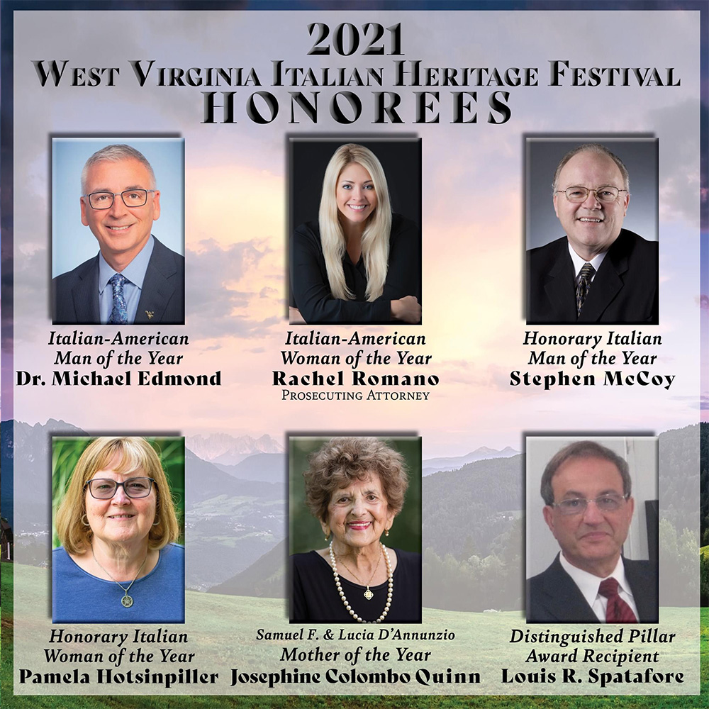 West Virginia Italian Heritage Festival Honorees
